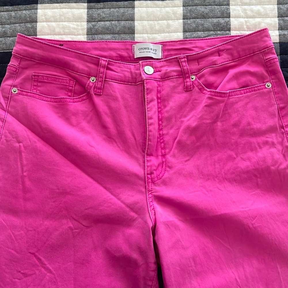 Crown & Ivy hot pink pant